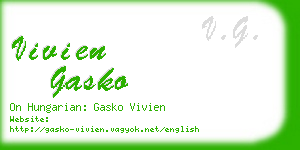 vivien gasko business card